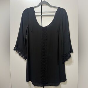 Black ASTR chiffon dress